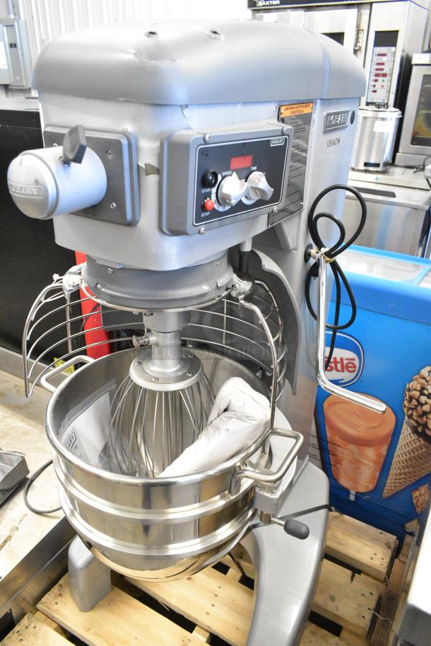 BRAND NEW SCRATCH AND DENT! Hobart Legacy HL300 Metal Commercial Floor Style 30 Quart Planetary Dough Mixer w/ Stainless Steel Mixing Bowl, Bowl Guard and Whisk Attachment. 100-120 Volts, 1 Phase. Tested and Working! - Image 1 of 6