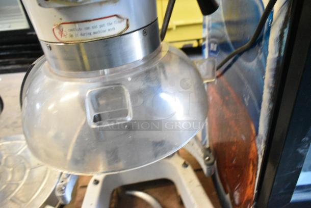 HL-B30M Metal 25 Quart Planetary Dough Mixer w/ Poly Bowl Guard and Dough Hook Attachment. 110 Volts, 1 Phase. Tested and Working! - Image 2 of 7