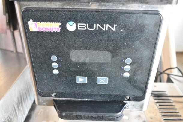 2020 Bunn MHG Stainless Steel Commercial Countertop 2 Hopper Coffee Bean Grinder. 120 Volts, 1 Phase. Tested and Working! - Image 3 of 8