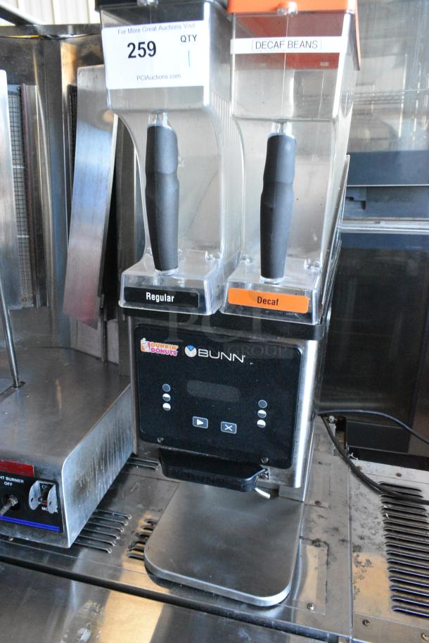 2020 Bunn MHG Stainless Steel Commercial Countertop 2 Hopper Coffee Bean Grinder. 120 Volts, 1 Phase. Tested and Working! - Image 5 of 8
