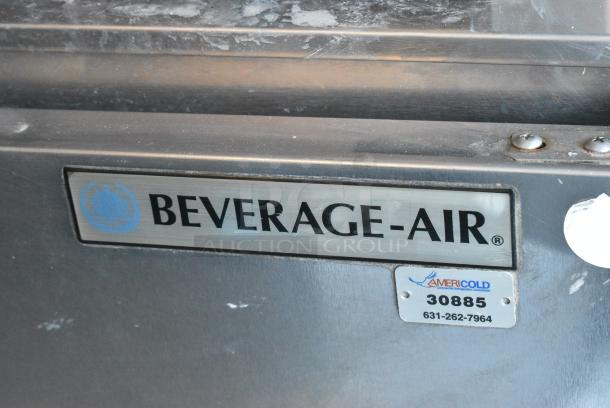 Beverage Air UCR27A-23 Stainless Steel Commercial Undercounter Single Door Cooler on Commercial Casters. 115 Volts, 1 Phase. Tested and Working! - Image 2 of 6