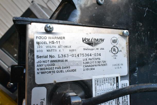 Vollrath Cayenne HS-11 Stainless Steel Commercial Countertop Soup Kettle Food Warmer. 120 Volts, 1 Phase. Tested and Working! - Image 5 of 5