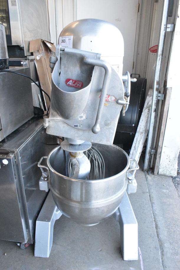 Hobart P600 Metal Commercial Floor Style 60 Quart Planetary Dough Mixer w/ Pelican Head, Stainless Steel Mixing Bowl, Dough Hook and Whisk Attachments. 240 Volts, 1 Phase. - Image 2 of 8