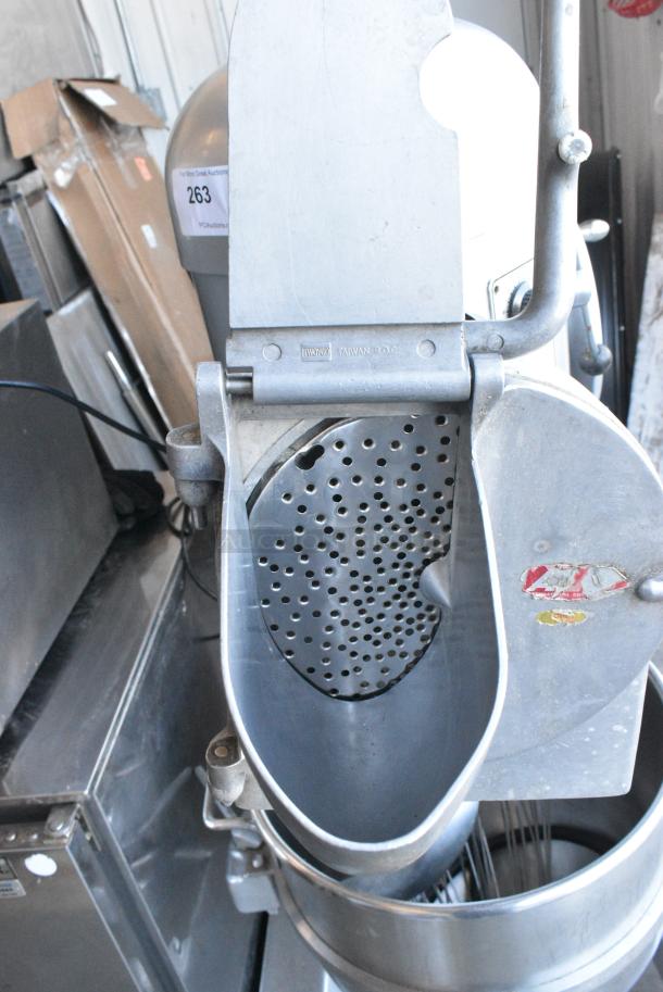 Hobart P600 Metal Commercial Floor Style 60 Quart Planetary Dough Mixer w/ Pelican Head, Stainless Steel Mixing Bowl, Dough Hook and Whisk Attachments. 240 Volts, 1 Phase. - Image 7 of 8