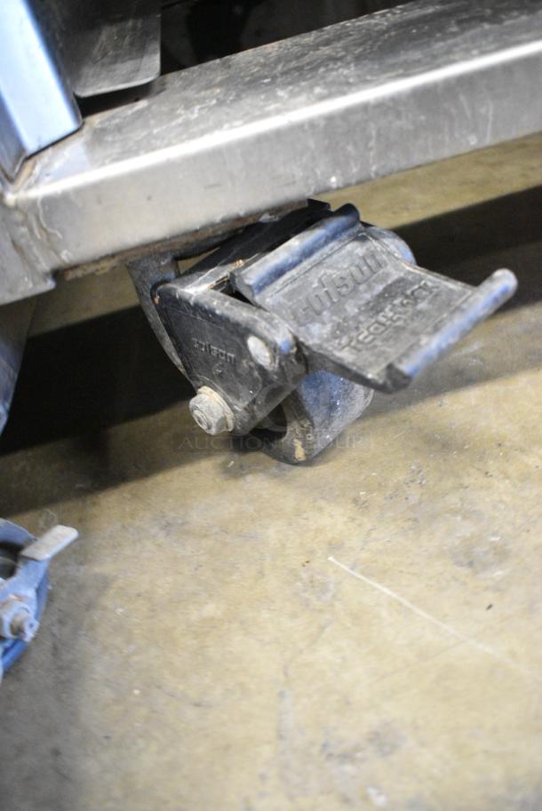 Baxter Stainless Steel Commercial Electric Powered Mini Rotating Pan Rack Oven on Pan Rack w/ Commercial Casters. 250 Volts, 3 Phase. - Image 6 of 7