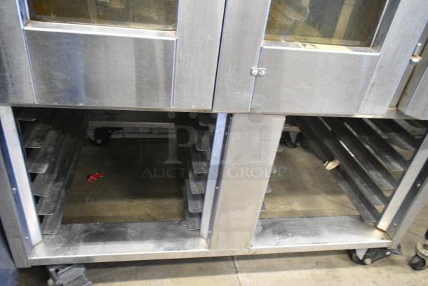 Baxter Stainless Steel Commercial Electric Powered Mini Rotating Pan Rack Oven on Pan Rack w/ Commercial Casters. 250 Volts, 3 Phase. - Image 7 of 7