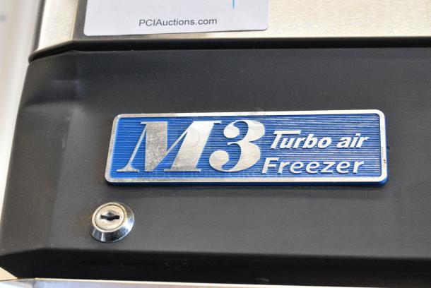 Turbo Air M3F24-1 Stainless Steel Commercial Single Door Reach In Freezer w/ Poly Coated Racks on Commercial Casters. 115 Volts, 1 Phase. Tested and Does Not Power On - Image 2 of 5