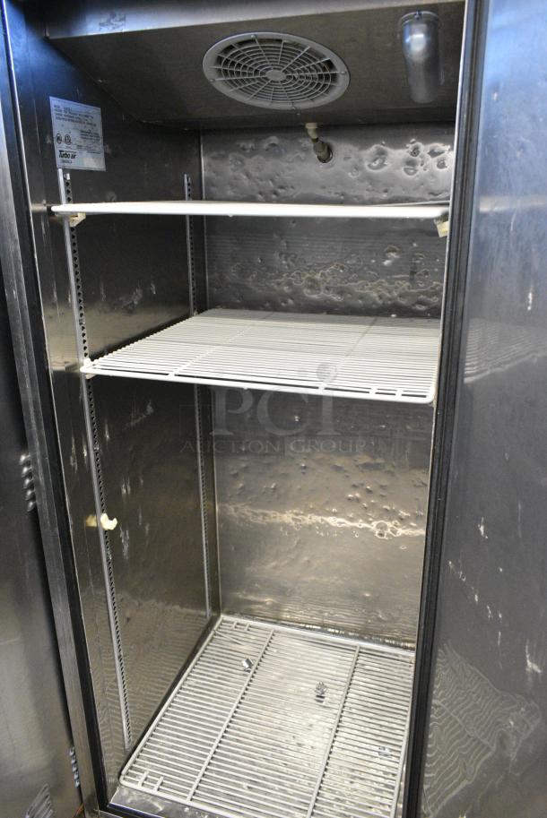 Turbo Air M3F24-1 Stainless Steel Commercial Single Door Reach In Freezer w/ Poly Coated Racks on Commercial Casters. 115 Volts, 1 Phase. Tested and Does Not Power On - Image 4 of 5