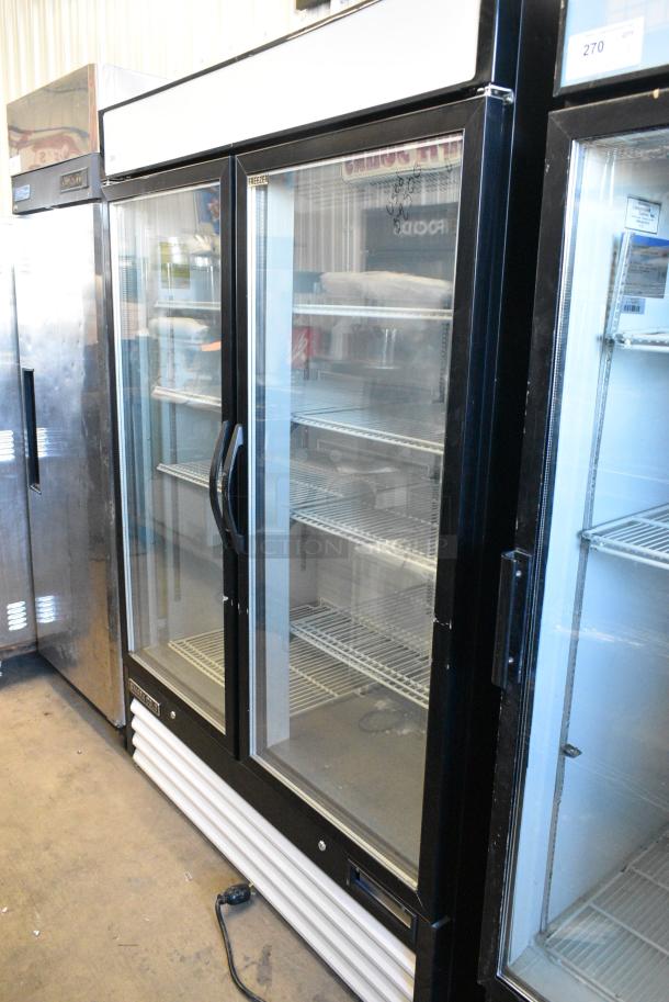 Maxx Cold MXM2-48F Stainless Steel Commercial 2 Door Reach In Freezer Merchandiser w/ Poly Coated Racks. 115/230 Volts, 1 Phase. - Image 2 of 6