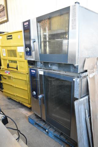 2 2021 Rational LM100CE.AXXXX/LM100EE.AXXXX iCombi Pro Stainless Steel Commercial Electric Powered Combi Convection Ovens. 440 Volts, 3 Phase. 2 Times Your Bid!