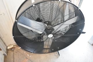 Boltic VF-36MC Black Metal Air Mover Drum Fan. 120 Volts, 1 Phase. Tested and Working!