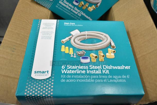 5 BRAND NEW IN BOX! Smart Choice 6' Stainless Steel Dishwasher Waterline Install Kit. 5 Times Your Bid! - Image 1 of 3