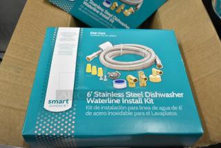 5 BRAND NEW IN BOX! Smart Choice 6' Stainless Steel Dishwasher Waterline Install Kit. 5 Times Your Bid!