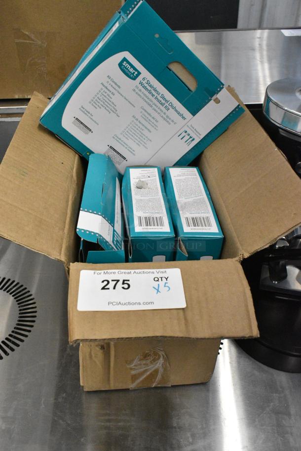 5 BRAND NEW IN BOX! Smart Choice 6' Stainless Steel Dishwasher Waterline Install Kit. 5 Times Your Bid! - Image 2 of 3