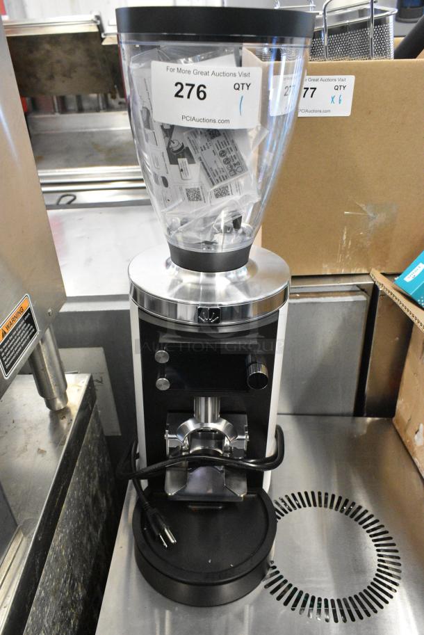 BRAND NEW SCRATCH AND DENT! Mahlkonig 10AE65WGBSW E65W GBS 2.6 lb. White Grind-by-Sync Espresso Grinder. 120 Volts, 1 Phase. Tested and Working! - Image 1 of 9