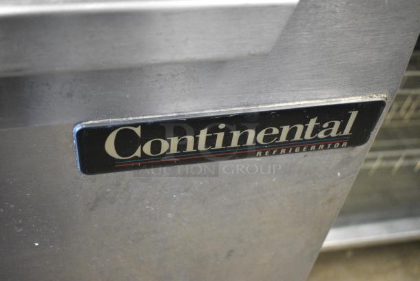 Continental SW48 Stainless Steel Commercial 2 Door Undercounter Cooler on Commercial Casters. 115 Volts, 1 Phase. Tested and Working! - Image 3 of 8
