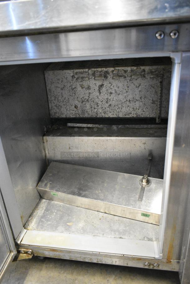 Continental SW48 Stainless Steel Commercial 2 Door Undercounter Cooler on Commercial Casters. 115 Volts, 1 Phase. Tested and Working! - Image 5 of 8