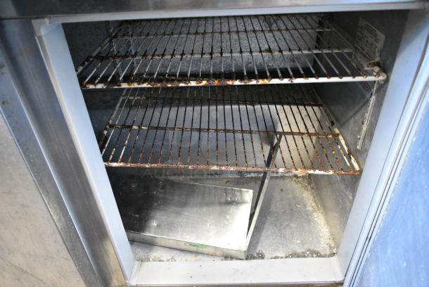 Continental SW48 Stainless Steel Commercial 2 Door Undercounter Cooler on Commercial Casters. 115 Volts, 1 Phase. Tested and Working! - Image 6 of 8