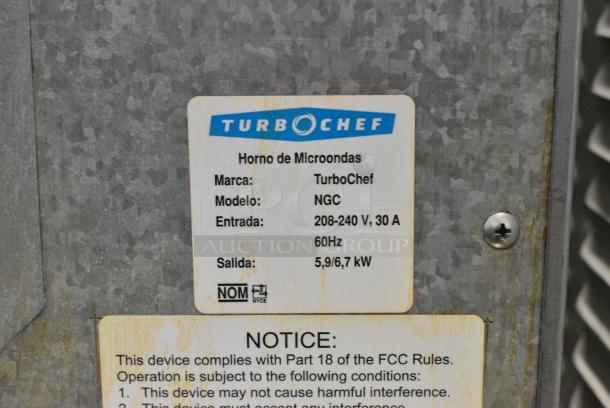 Turbochef NGC Stainless Steel Commercial Countertop Electric Powered Rapid Cook Oven. 208/230-240 Volts, 1 Phase. - Image 6 of 6