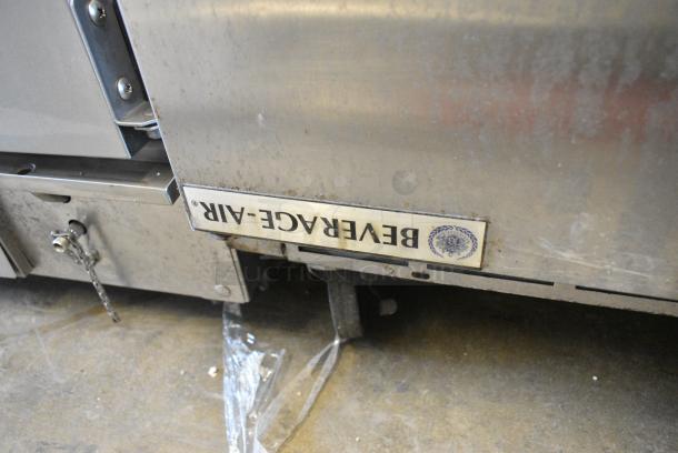 Beverage Air WTR27A Stainless Steel Commercial Undercounter Single Door Cooler on Commercial Casters. 115 Volts, 1 Phase. Tested and Working! - Image 2 of 5