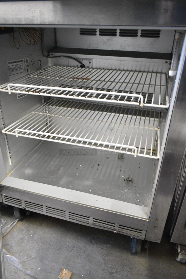 Beverage Air WTR27A Stainless Steel Commercial Undercounter Single Door Cooler on Commercial Casters. 115 Volts, 1 Phase. Tested and Working! - Image 4 of 5