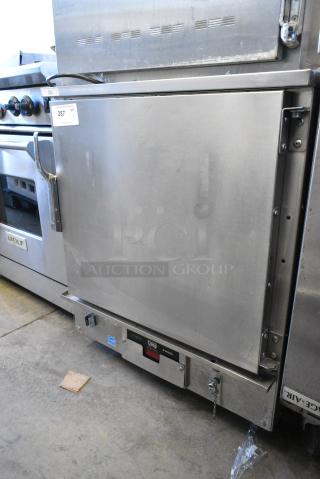Winston CVap B Series Stainless Steel Commercial Undercounter Heated Holding Cabinet on Commercial Casters. Tested and Powers On But Does Not Get Warm