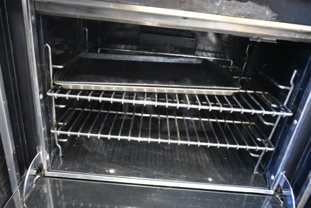 Wolf Stainless Steel Commercial Natural Gas Powered 4 Burner Range w/ Convection Oven. - Image 5 of 6