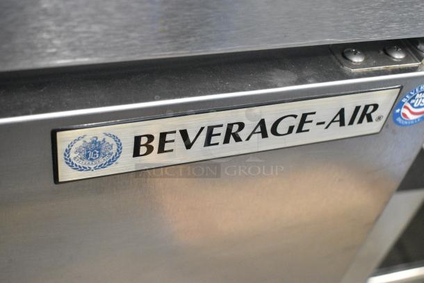 Beverage Air SPED48-12-2 Stainless Steel Commercial Sandwich Salad Prep Table Bain Marie Mega Top on Commercial Casters. 115 Volts, 1 Phase. Tested and Working! - Image 2 of 9