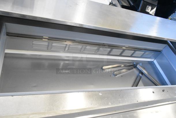Beverage Air SPED48-12-2 Stainless Steel Commercial Sandwich Salad Prep Table Bain Marie Mega Top on Commercial Casters. 115 Volts, 1 Phase. Tested and Working! - Image 4 of 9