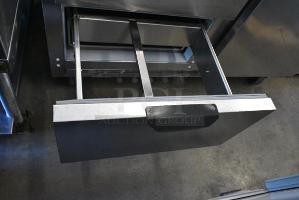 Beverage Air SPED48-12-2 Stainless Steel Commercial Sandwich Salad Prep Table Bain Marie Mega Top on Commercial Casters. 115 Volts, 1 Phase. Tested and Working! - Image 7 of 9