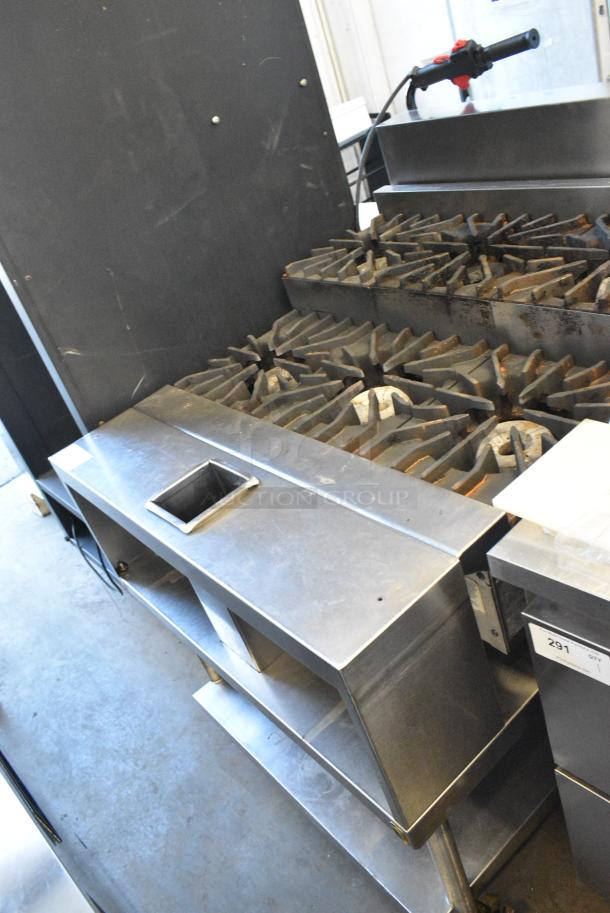 Stainless Steel Commercial Natural Gas Powered 6 Burner 2 Tier Range w/ Under Shelf on Commercial Casters. - Image 2 of 7