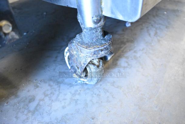 Stainless Steel Commercial Natural Gas Powered 6 Burner 2 Tier Range w/ Under Shelf on Commercial Casters. - Image 7 of 7