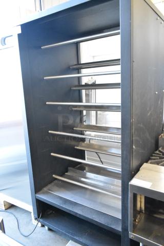 Vulcan 1013776 Metal Commercial Bakery Pastry Donut Bagel Rack Merchandiser on Commercial Casters. 120 Volts, 1 Phase.
