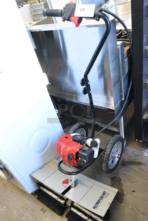 43cc 2 Stroke Gasoline Powered Sweeper. - Image 3 of 7