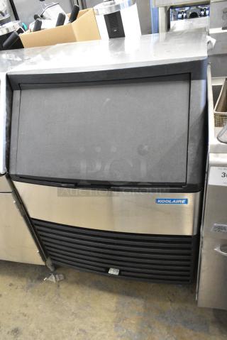 2016 Manitowoc KD0170A Stainless Steel Commercial Undercounter Self Contained Ice Machine. 115 Volts, 1 Phase.