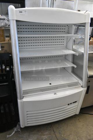 2021 Avantco 189WMAC36HC Metal Commercial Grab N Go Merchandiser on Commercial Casters. 110-120 Volts, 1 Phase. Tested and Powers On But Does Not Get Cold