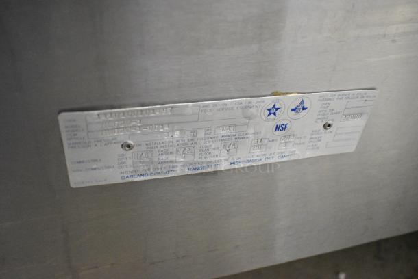 Garland GWG2W-1 Stainless Steel Commercial Natural Gas Powered Clamshell Panini Press Flat Top Griddle on Commercial Casters. - Image 8 of 10
