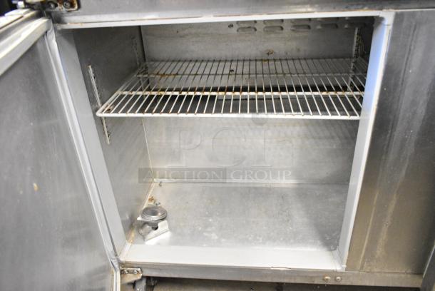 Continental SW60 Stainless Steel 2 Door Undercounter Cooler on Commercial Casters. 115 Volts, 1 Phase. Tested and Working! - Image 4 of 6