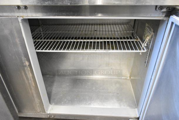 Continental SW60 Stainless Steel 2 Door Undercounter Cooler on Commercial Casters. 115 Volts, 1 Phase. Tested and Working! - Image 5 of 6