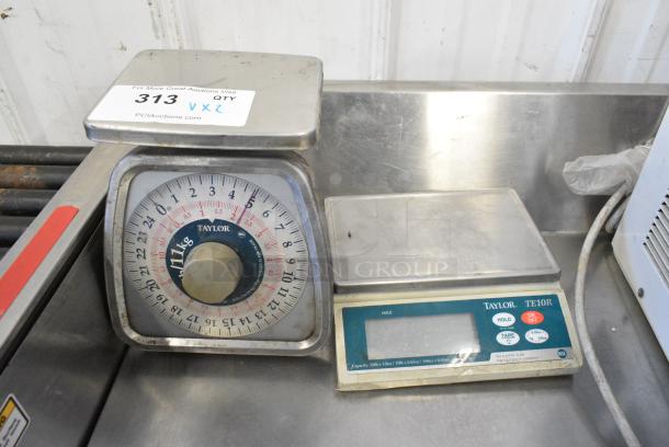 2 Taylor Metal Countertop Scales. 2 Times Your Bid! - Image 1 of 7