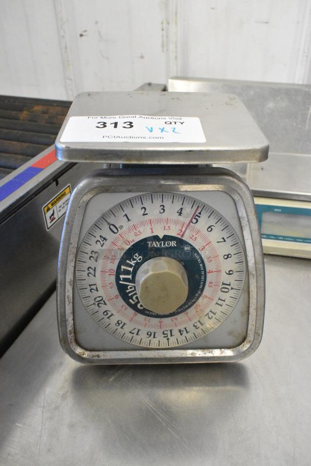 2 Taylor Metal Countertop Scales. 2 Times Your Bid! - Image 2 of 7