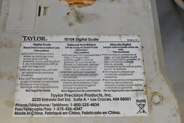 2 Taylor Metal Countertop Scales. 2 Times Your Bid! - Image 7 of 7