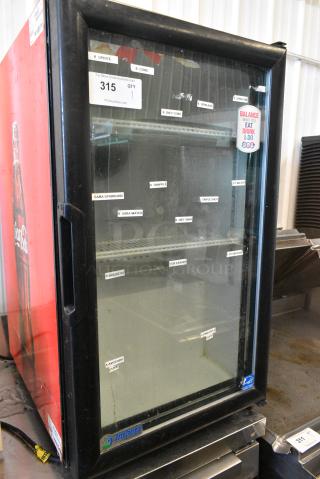 Imbera VR06 Metal Commercial Single Door Mini Cooler Merchandiser. 115 Volts, 1 Phase. Tested and Working!