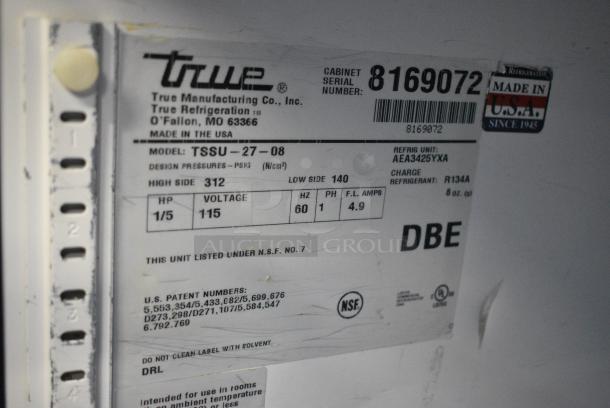 True TSSU-27-08 Stainless Steel Commercial Undercounter Cooler. 115 Volts, 1 Phase. Cannot Test Due To Plug Style - Image 4 of 4