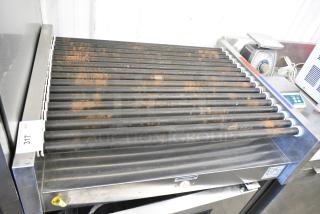 Standex HRS-75 5T Stainless Steel Commercial Countertop Hot Dog Roller. 208/240 Volts, 1 Phase.