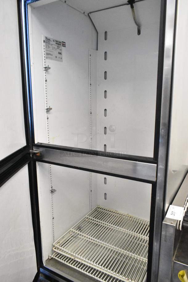 True T-23F-2-MC Stainless Steel Commercial 2 Half Size Door Reach In Freezer on Commercial Casters. 115 Volts, 1 Phase. Tested and Powers On But Does Not Get Cold - Image 5 of 6