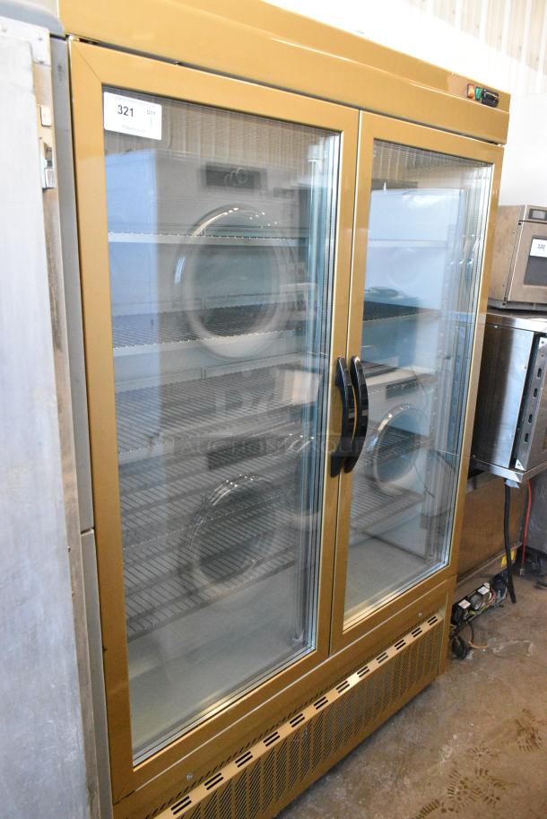 7100 NFN Metal Commercial 2 Door Reach In Cooler Merchandiser w/ Racks. Cannot Test Due To Plug Style - Image 1 of 4