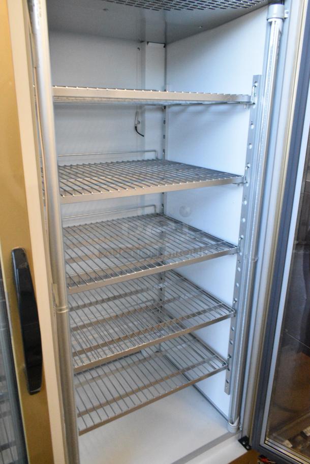 7100 NFN Metal Commercial 2 Door Reach In Cooler Merchandiser w/ Racks. Cannot Test Due To Plug Style - Image 3 of 4
