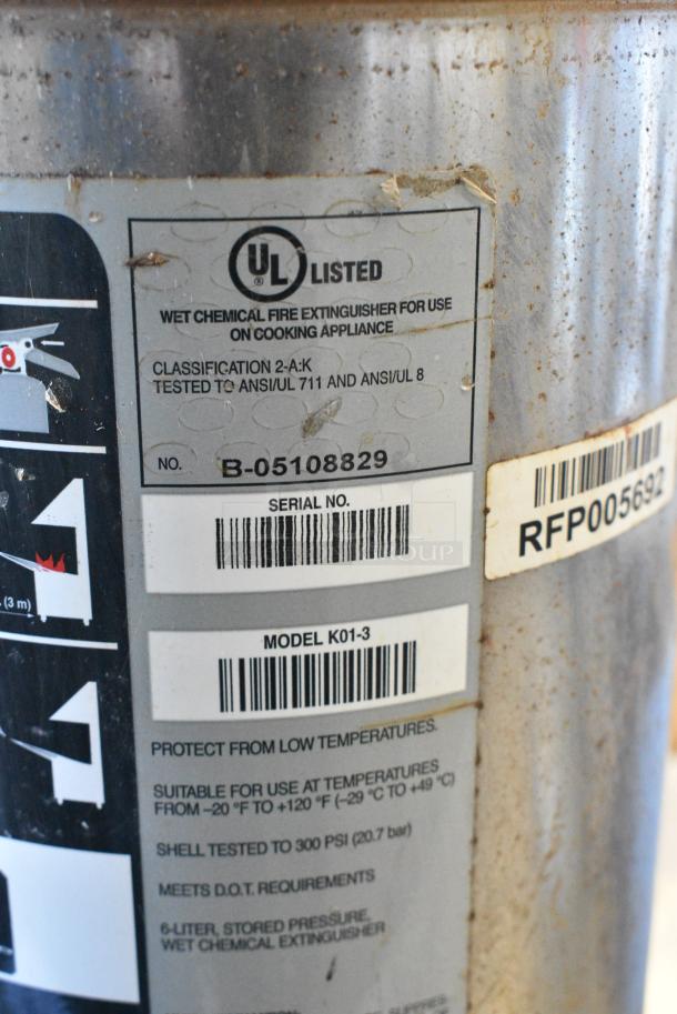 Ansul K Guard Wet Chemical Fire Extinguisher. Buyer Must Pick Up - We Will Not Ship This Item. - Image 3 of 3