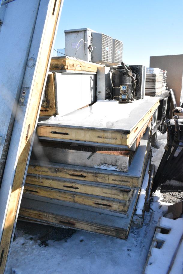 8'x10' Harford Walk In Box w/ Wooden Floor and DL36767GG1 Compressor. Information Provided By The Consignor But Not Verified By PCI Auctions. Picture of the Unit Before Removal Is Included In the Listing. - Image 3 of 6